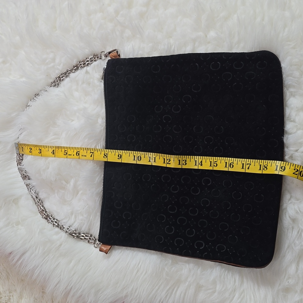Celine Suede Leather Trim Black /tan Women's Bag‎ - Picture 9 of 15